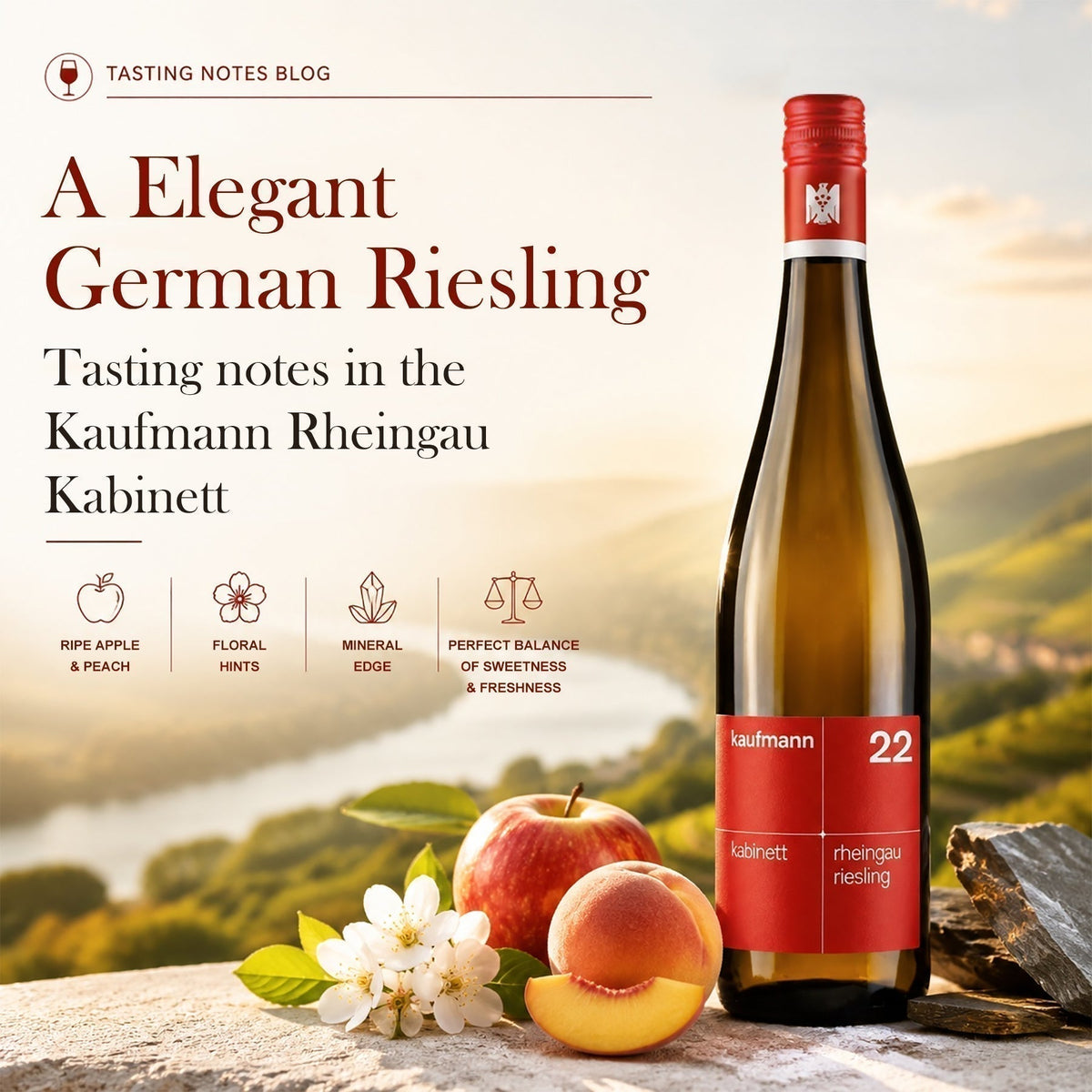 An Elegant Riesling from Germany: Tasting Notes on the Kaufmann Rheingau Kabinett