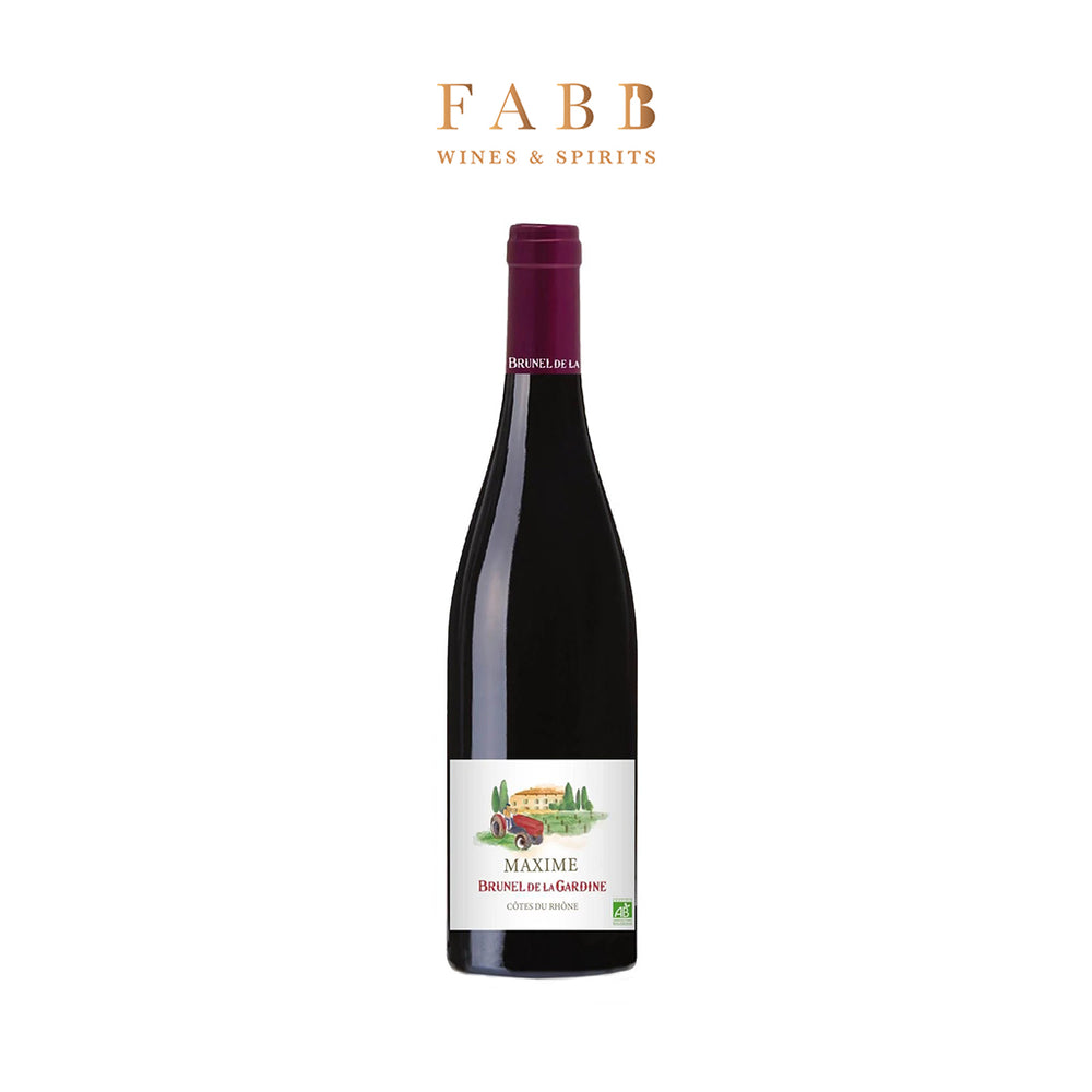 Brunel de la Gardine Organic. Le Petit Maxime AOP Côtes du Rhône 2022 Red Wine